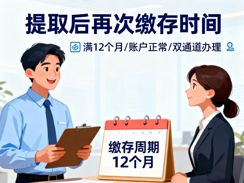 国管公积金提取后再次缴存有限制吗？